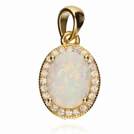 elegancki-owalny-pozlacany-srebrny-wisiorek-jasny-bialy-opal-biale-cyrkonie