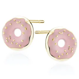 delikatne-pozlacane-srebrne-kolczyki-emaliowane-donuty-paczki-z-dziurka
