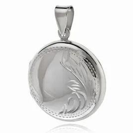 elegancki-okragly-srebrny-otwierany-wisiorek-sekretnik-puzderko-wzorek-wzor