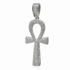 elegancki-duzy-rodowany-srebrny-krzyzyk-krzyz-egipski-ankh-biale-cyrkonie
