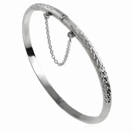 elegancka-diamentowana-okragla-srebrna-bransoleta-z-lancuszkiem-wzorek-wzor