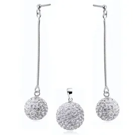 wiszacy-srebrny-komplet-biale-kulki-krysztalki-14mm-i-16mm-crystal-beads