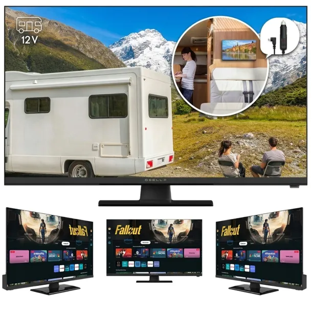 Telewizor 12V SMART TV LED 24 Q.Bell QT24HTF8A12V Tizen OS DVBT2 DO KAMPERA