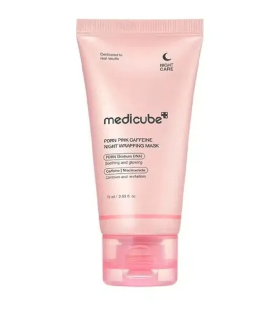medicube Maska PDRN Pink Caffeine Night Wrapping Mask na noc 75 ml
