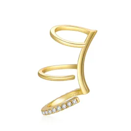 fraise-nausznica-srebrna-s925-z-cyrkoniami-pozlacana-14k