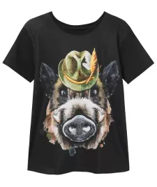 t-shirt-dzieciecy-wadera-dzik-w-kapeluszu-czarny-98-104