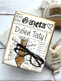 ciastko-gazeta-dla-taty-w-pudelku