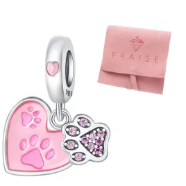 fraise-charms-srebro-s925-serduszko-lapka-cyrkonie-zawieszka-bransoletki