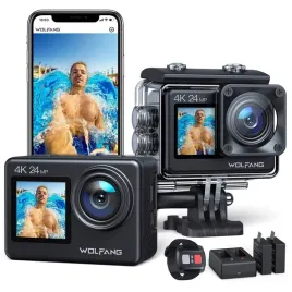 kamera-sportowa-wolfang-ga200-4k-24mp-wifi-wodoodpornosc-40m-z-akcesoriami