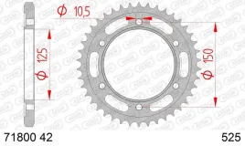 afam-zebatka-tylna-stalowa-do-lancucha-525-kod-71800-42