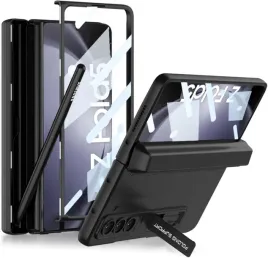 coque-etui-skorzane-samsung-galaxy-z-fold-5-uchwyt-na-rysik-stojak-czarne