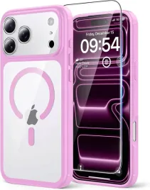 tauri-etui-magsafe-iphone-17-pro-max-ochrona-aparatu-bezbarwno-rozowe-szklo