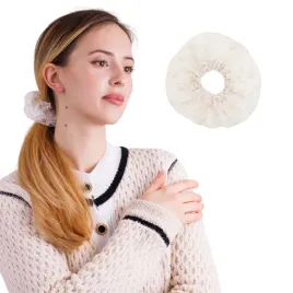 gumka-scrunchie-do-wlosow-tiulowa-ecru-haft-kwiatowy-romantyczna