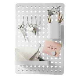 organizer-scienny-metal-tablica-z-haczykami-magnesami-i-pojemnikami-wenko