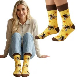 skarpetki-pszczoly-bawelna-80percent-kolorowe-miodowe-colorful-socks