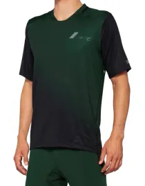 koszulka-meska-100percent-celium-jersey-krotki-rekaw-forest-green-black-roz-xl