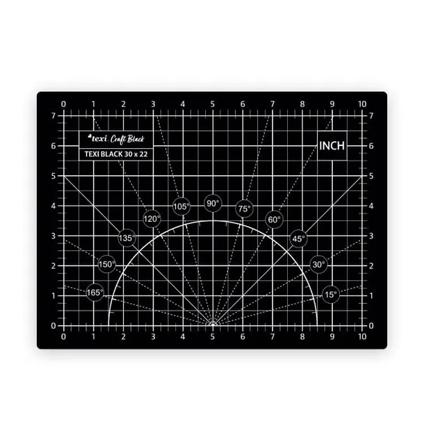 Mata podkładowa do cięcia 30x22cm TEXI BLACK samoregenerująca dwustronna