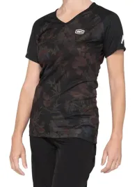 koszulka-damska-100percent-airmatic-women-s-jersey-krotki-rekaw-black-floral-roz