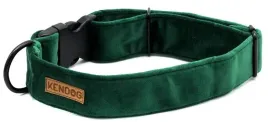 kendog-velvet-green-obroza-m-4cm