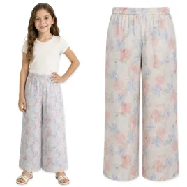 spodnie-muslinowe-158-dziewczece-100percent-bawelna-luzne-pastelowa-akwarela