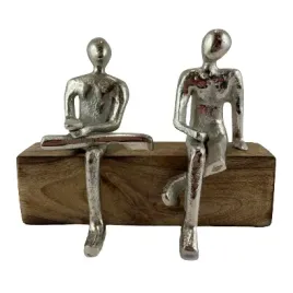 figurka-para-przyjaciele-drewno-srebro-14cm-prezent