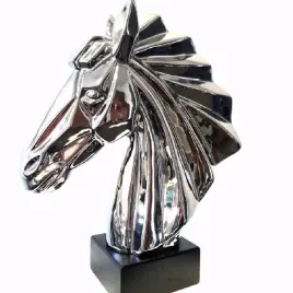 figurka-ceramiczna-popiersie-kon-silver-365-cm
