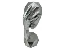 figurka-maska-20x8x9-srebrna-geometryczna