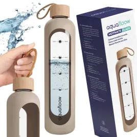 motywacyjna-szklana-butelka-na-wode-aquafloow-motivateglass-1l-bezowa