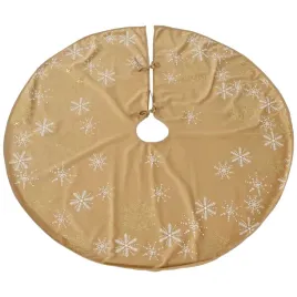 oslona-swiateczna-zlota-na-stojak-choinki-z-materialu-100cm-sniezynki