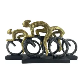 figurka-kolarze-rowerzysci-zloto-czern-17cm