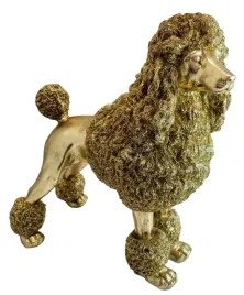 figurka-pudel-duzy-zloty-33cm