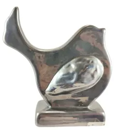 figurka-ptak-ptaszek-srebrny-16cm