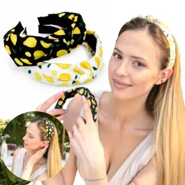 letnie-opaski-do-wlosow-cytryny-retro-boho-lemon-girl-zestaw-2-sztuki