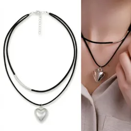 modny-naszyjnik-damski-serce-srebrne-choker-czarny-glamour-boho