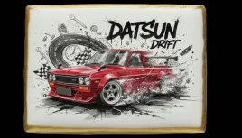 ciastko-lukier-auto-fan-pasja-datsun-drift