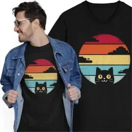 koszulka-dla-wlasciciela-kota-kot-kotek-t-shirt-z-kotem-retro-zachod-slonca