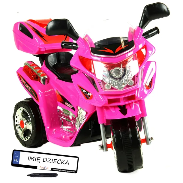 MOTOREK DLA DZIECI NA AKUMULATOR DŹWIĘKI MOTOR
