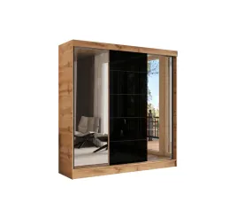 szafa-przesuwna-3d-250x205-dab-wotan-or-3d1l-or-lacobel-czarny-lustro