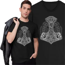 koszulka-mlot-mjolnir-kruk-odyn-viking-wiking-thor-crow-wrona-ptak-mity