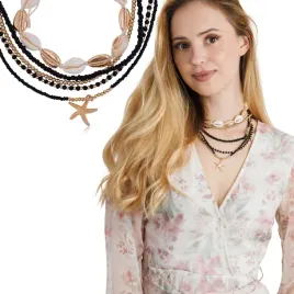 naszyjnik-damski-boho-muszle-rozgwiazda-czarny-choker-lato