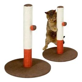 drapak-dla-kota-kerbl-slupek-bordowy-sizal-50cm-solidny-z-zabawka