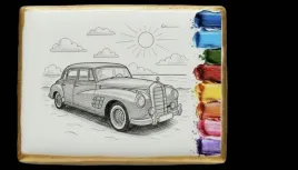 ciastko-lukier-malowanka-pedzelek-maluj-i-zjedz-kolorowanka-retro-auto-eduk