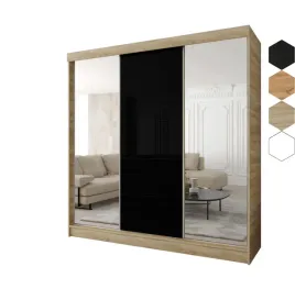 szafa-przesuwna-3d-160x205x60-dab-sonoma-or-3d1l-or-lacobel-czarny-orproducent
