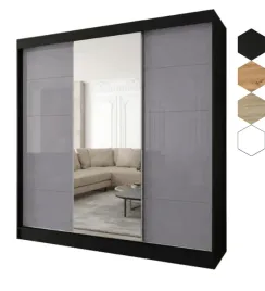 szafa-przesuwna-3d-230x205x60-czarna-or-3d2l-or-lacobel-szary-orproducent