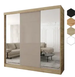 szafa-przesuwna-3d-160x205x60-dab-sonoma-or-3d1l-or-lacobel-cappuccino