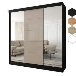 szafa-przesuwna-3d-180x205x60-czarna-or-3d1l-or-lacobel-cappuccino-orproducent