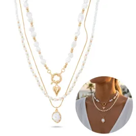 naszyjnik-potrojny-warstwowy-perly-serce-elegancki-regulowany-boho-na-lato