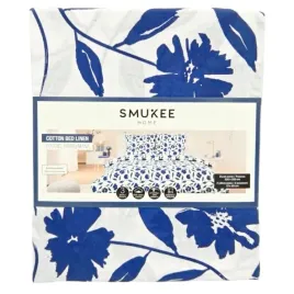 posciel-100percent-bawelniana-220x200cm-2x70x80cm-smukee-granatowe-kwiaty