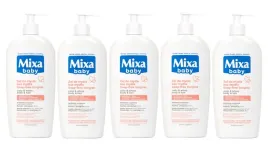 mixa-baby-lagodny-szampon-i-plyn-do-kapieli-2w1-400ml-x5-szt
