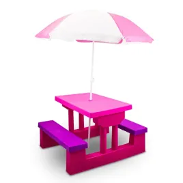 stolik-ogrodowy-dla-dzieci-lawka-parasol-rozowy